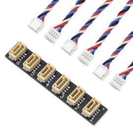 I2C CAN Bus Splitter for Pixhawk 6C 6X JST GH 1.25 4Pin 6 Ports Pixhawk 4 The Cube