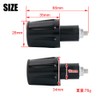 Universal Grip End Bar End End Cap Slider Aluminum Shaving