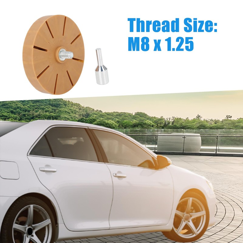 A ABSOPRO 3.5" Car Rubber Eraser Wheel Decal Removal with