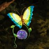 Alpine Corporation 48" Hanging Outdoor Butterfly Metal Wind Chime with