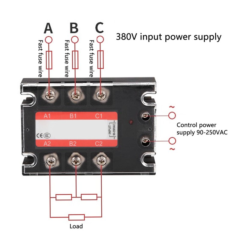3 Phase SSR Regulator Solid State Relay Industrial Systems 25A