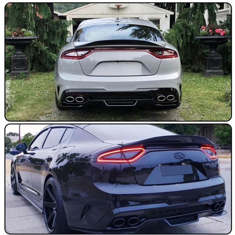 MCARCAR KIT Stinger Trunk Spoiler for Kia Stinger 2018-2023 Fiberglass