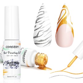 Gel Polish Gel Liner Nail Polish Set-12 Colors Gel Nail Art Polish for Swirl French Nails, Built-in Thin Brush in Bottle for Nail Art Painting Drawing Nail Designs Polish, Gift Set for Women Girls