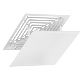 SHOWERORO Air Conditioner Vent Deflector Square Design for Central Air Conditioning Easy Installation Enhances Comfort and Efficiency Minimalist Style White