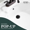 KENES Oil Rubbed Bronze Pop Up Bathroom Sink Drain with