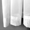 Set of 2 Luxton White Sheer Curtains, Rod Pocket Voile