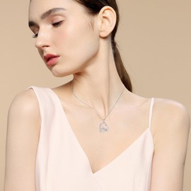 Penguin/Hippo/Cat/Duck Necklace 925 Sterling Silver Penguin Jewellery Gifts for Women Sister, Sterling Silver, Not known.