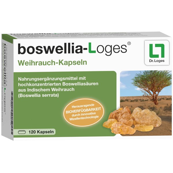 boswellia-Loges® Frankincense Capsules - 120 Capsules - Highly Concentrated and Maximum Bioavailable