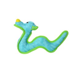 DURA FORCE - Durable Woven Fiber - Dragon - Squeakers - Multiple Layers. Made Durable, Strong & Tough. Interactive Play Dog Toy (Tug, Toss & Fetch). Machine Washable and It Floats. (Blue 2 Pack)