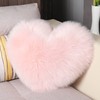 CINY Throw Pillow Cushion Plush Cushion Heart Shaped Fluffy Soft