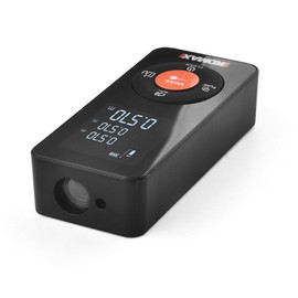 WINTAPE 50 m Laser Rangefinder, Digital Spirit Level Distance Meter with LCD Backlight, M/In/Ft, Pythagoras