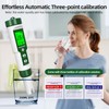 Homcoice PH Meter 4 in 1 pH H2 ORP Temperature