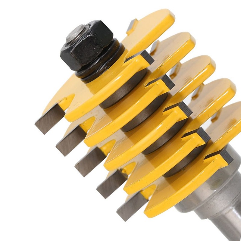 Yakamoz Professional Adjustable 1/2 Shank Finger Joint Router Bit with