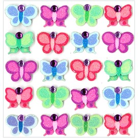 Jolee 's Boutique dreidimensionale Aufkleber, Leuchtende Schmetterlinge