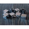 Glass Shelf Brackets Shelf Clips Metal Clamps Chrome Square Shape