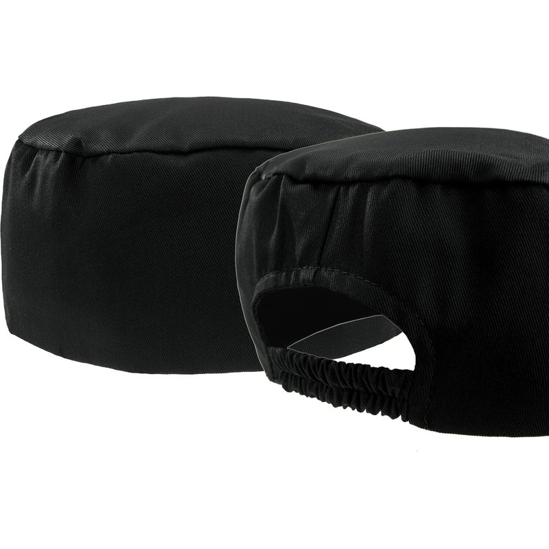4sold Classic Skull Hat Adjustable Popular Pleated Kitchen Restaurant Round