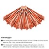 sourcing map 120Pcs Bright Rose Gold Tassel Garland Banner with