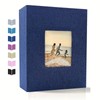 Linen 4x6 Photo Album with Cover Window, 200/300/600 Pockets