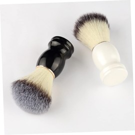 FRCOLOR 2pcs Shaving Brush Set Barber Grade Shaving Brush for Men Hair Salon Gentle on Skin for Home or Salon Use