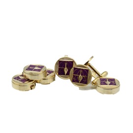 York Rite Council Masonic Tux Suit Button Cover Set