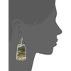 Robert Lee Morris Large Sculptural Shell Rectangle Drop Earrings