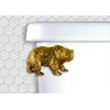 FunctionalFineArt Bear Gold Decorative Toilet Flush Handle/Tank Trip Lever -