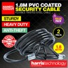 [2PCE] Handy Hardware Steel Security Cable, Heavy-Duty Theft Protection for