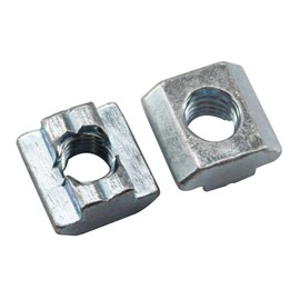 20pcs 4040 M6 Slide T Nuts Carbon Steel Metric Thread Hammer Head T Slot Nut for Aluminum Extrusion Profiles