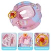 Baby Pool Float with Safety Seat Steering Wheel Cartoon Inflatable