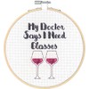 Dimensions 72-76190 Need Glasses Counted Cross Stich Kit, 14 White