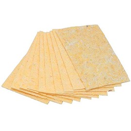 DollaTek High Temperature Resistant Sponge, Soldering Iron Cleaning Sponge, Iron Tip Sponge, Welding Tin Removal, Welding Necessary - 10pcs