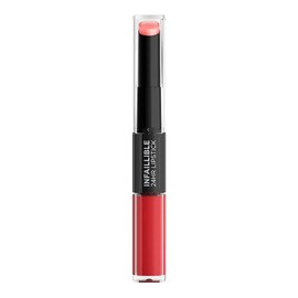 L'Oréal Paris Infaillible 2-Step 501 Timeless Red Lipstick for 24 Hours Full Lips with Moisturising Lip Balm 6.0 ml