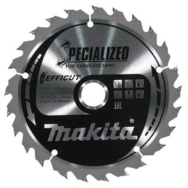 Makita E-06909 EFFICUT Circular Saw Blade Diameter 150 x 1.4 x 20 mm, 25 Teeth, 23° Tooth Angle, for Clean and Quick Cuts in Wood, for Cordless Hand Circular Saws