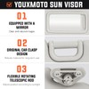 Youxmoto Left Driver Side Sun Visor for Subaru Forester 2009