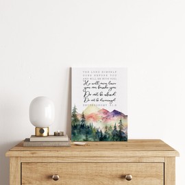 Inspirational Christian Canvas Wall Art Farmhouse Decor Positive Scripture Canvas Prints Religious Wall Decor Bible Verse Framed Artwork Pictures Paintings for Boys Room Pray Room Decoration