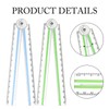 4 Pcs Foldable Rulers, Clear Foldable Rulers for School Student,