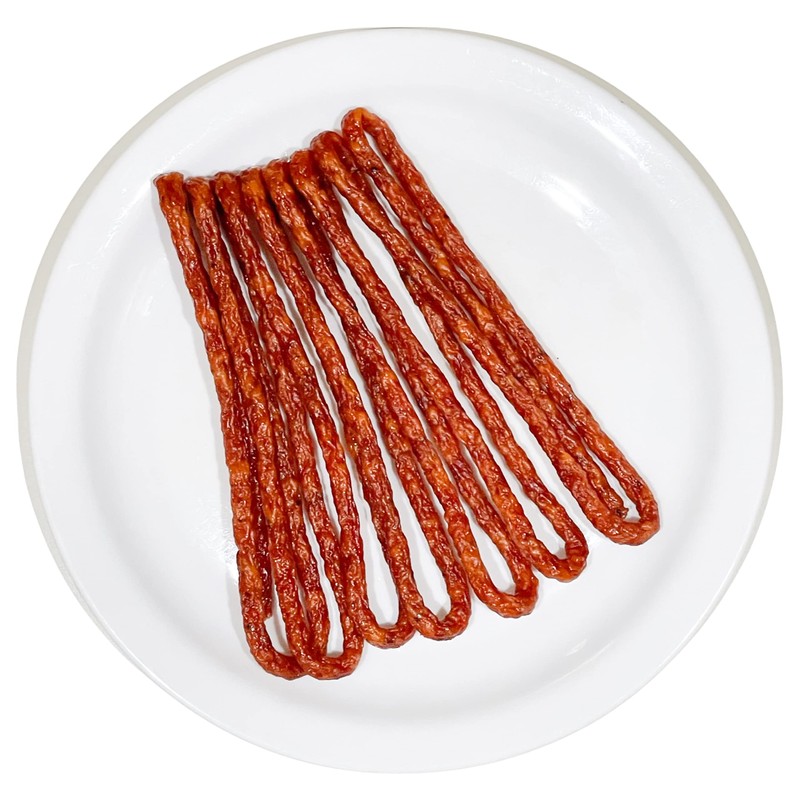 Dry Thin Kabanos with Pepper, Cooked, Smoked and Dried Pork