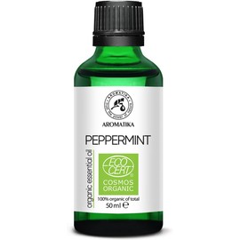 Mentha Piperita Organic Peppermint Oil 50 ml Peppermint Oil for Aroma Diffusers and Scented Candles 100% Pure Organic Peppermint Oil Mint Oil for Aromatherapy