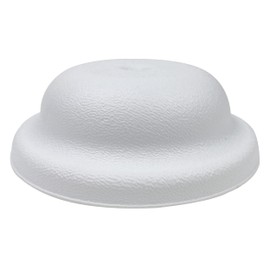 American Built Pro Cleanout Cover Plate Bell Design Includes One #14 Screw, Size 5.25 Inch Round White Color Built With High Impact Recycled Plastic Ideal For Hiding Open Drains
