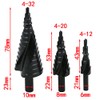 Mengshen HSS High Speed Steel Step Drill Bit 3-Piece Set