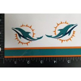 MIAMI DOLPHINS  mini Helmet Decals