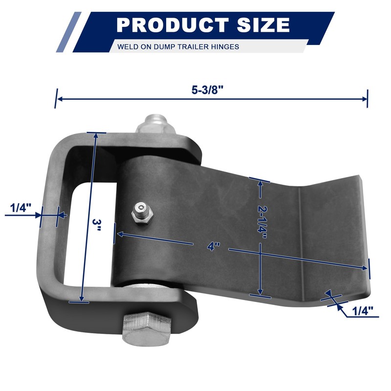 NAUTYKIKS 12 Pack Dump Trailer Hinges Weld On Heavy Duty