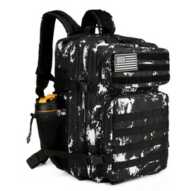 HongXingHai Tactical Backpack Daily Use Military Tactical Backpack for Men and Women 45L Backpack Fitness Backpack(Black Lightning)