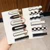 Fashion Hairpins & Hair Clips Collection cd177 4 Black Wave Hairpin 200ea