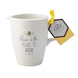 English Tableware Company Bee Happy Jug White