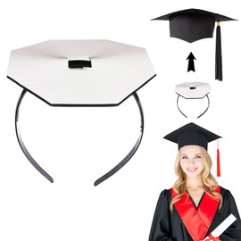 ZEYER Graduation Cap Headband, Prevents Slippage, Adjustable Geometric Design Secures Cap & Styles Hair, Perfect for Male & Female Graduates, Students - Hat Accessory, 1-Pack
