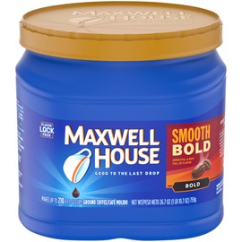 Maxwell House Smooth Bold Roast Ground Coffee (26.7 oz Canister)