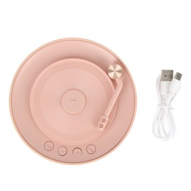 Wireless Bluetooth Speaker Excellent Stereo Sound Quality Portable Mini Retro Speaker With Colorful Light Pink