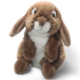 Carl Dick Rabbit, Bunny brown standing 18cm, Plush Toy, Soft Toy, Stuffed Animal 3715