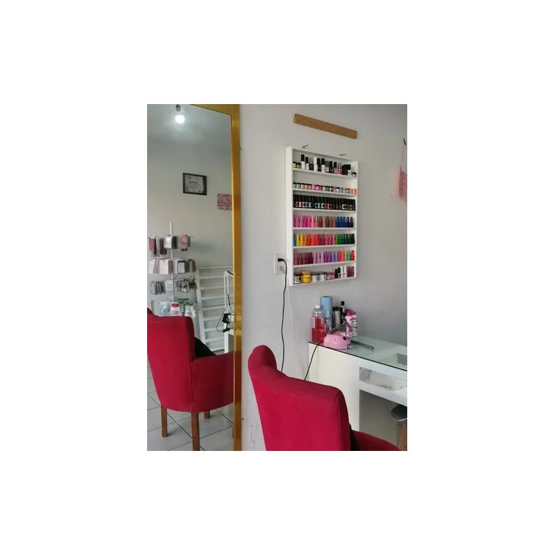 Esmaltero Exhibidor Maquillaje Multiusos Reforzado Con Tapa.